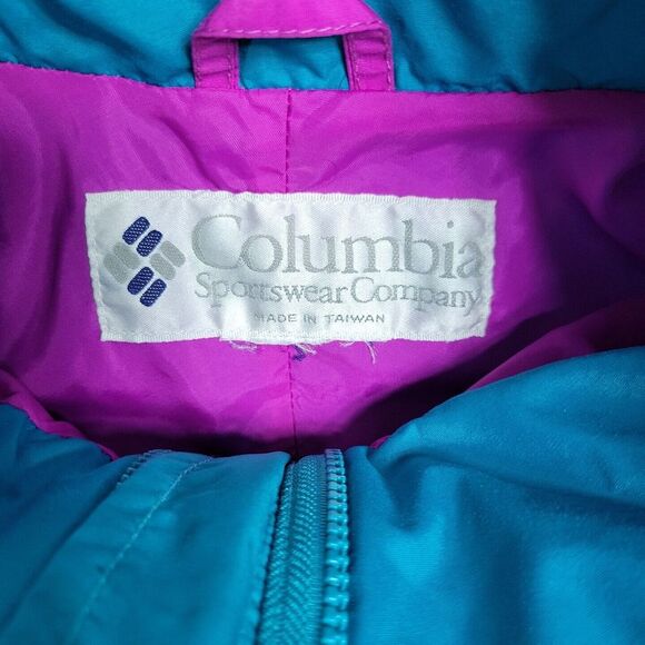 Columbia Sportswear Women's X-Large Turquoise Parka‎ Jacket With Stand-up Collar - Picture 7 of 10